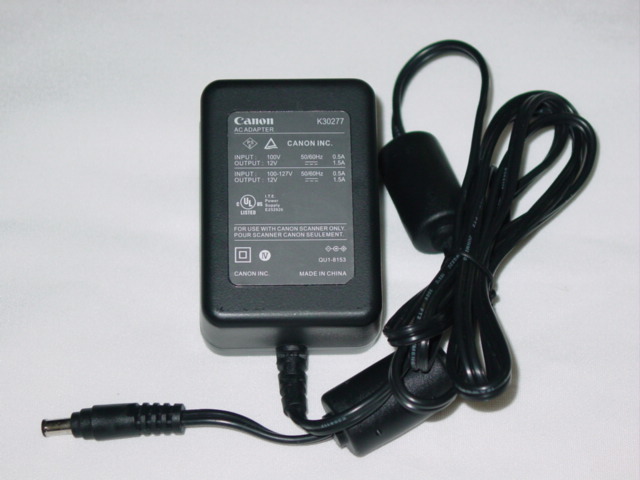 NEW Canon K30277 AC Adapter QU1-8153 12V 1.5A for CanoScan 8600F